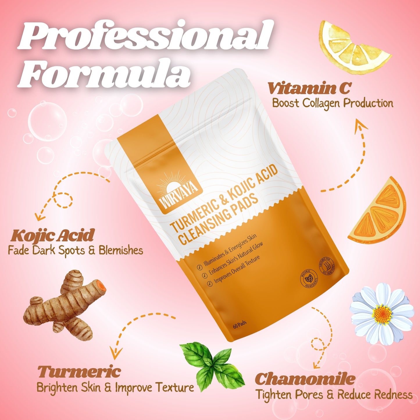 Turmeric & Kojic Acid Cleansing Pads