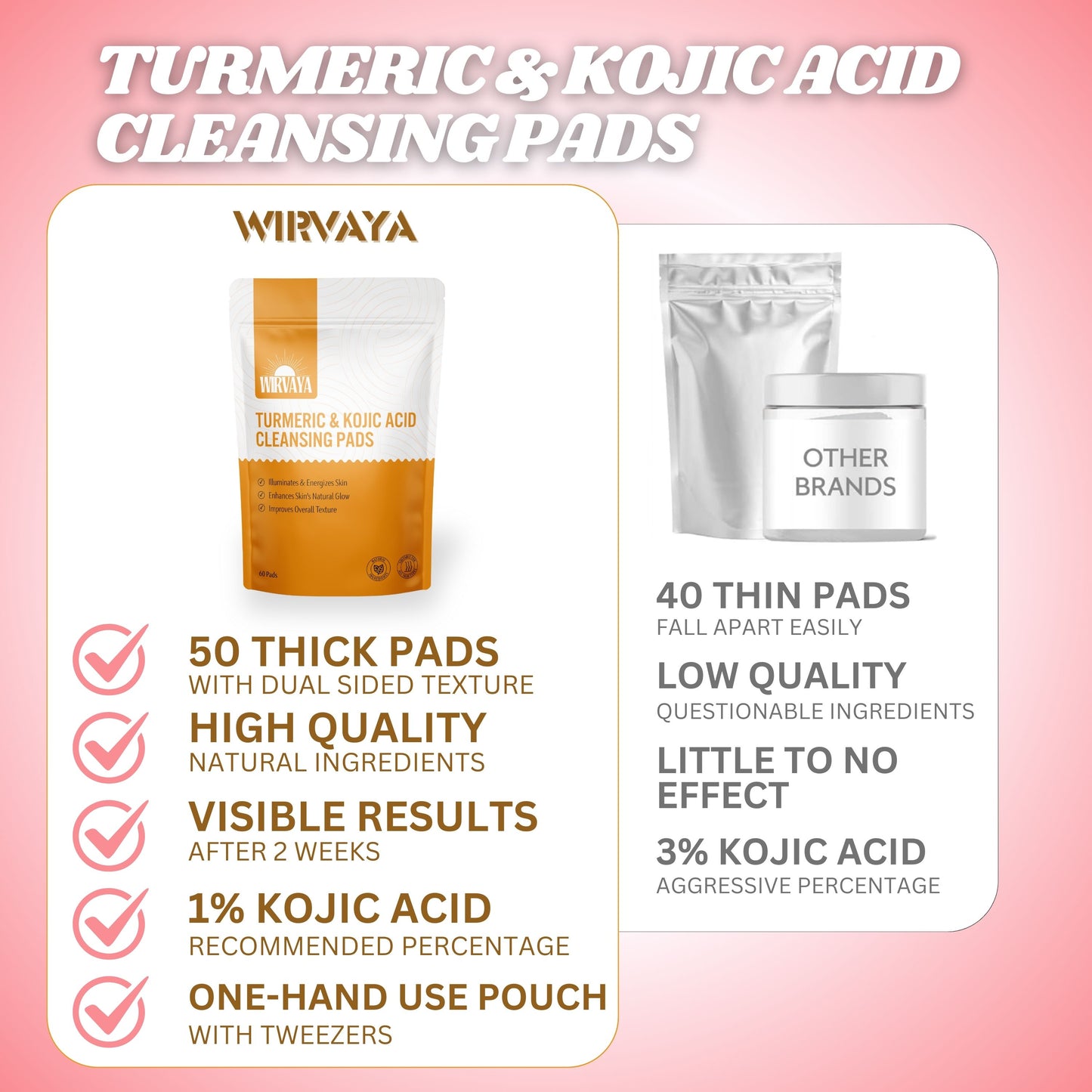 Turmeric & Kojic Acid Cleansing Pads